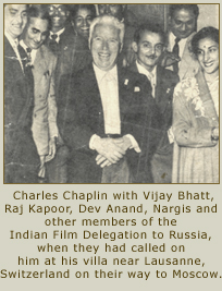 Vijay Bhatt with Charlie Chaplin